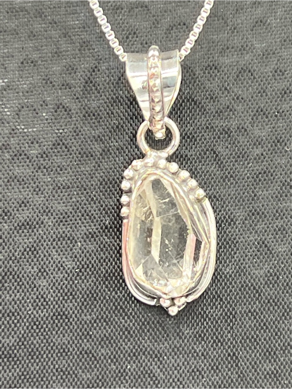 Genuine Herkimer Diamond in Sterling Silver - Picture 3 of 5